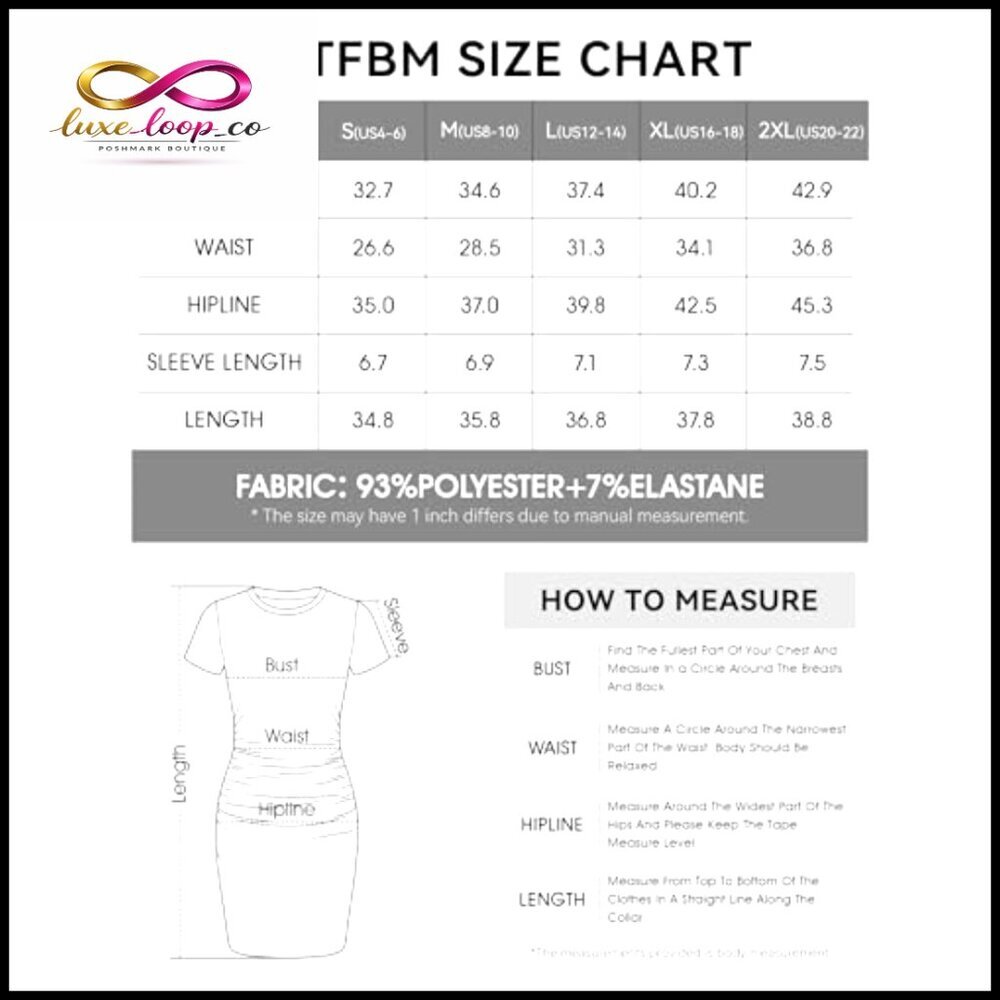 Short Sleeve Crewneck Bodycon Ruched Mini Dress Slim Fit T-Shirt Style - Picture 5 of 6